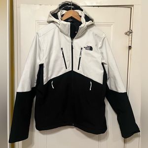 The North Face Insulated Winter Coat w/ Removable Hood - Medium - Black/White